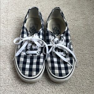 Vans Black and White Checkered Sneakers Classic Low-Top